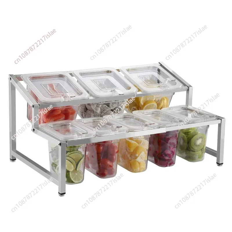 Acrylic Stainless Steel Storage Rack Commercial Food Tray Seasoning Pot Organizer Shelf
Acrylic Stainless Steel Storage Rack Commercial Food Tray Seasoning Pot Organizer Shelf
