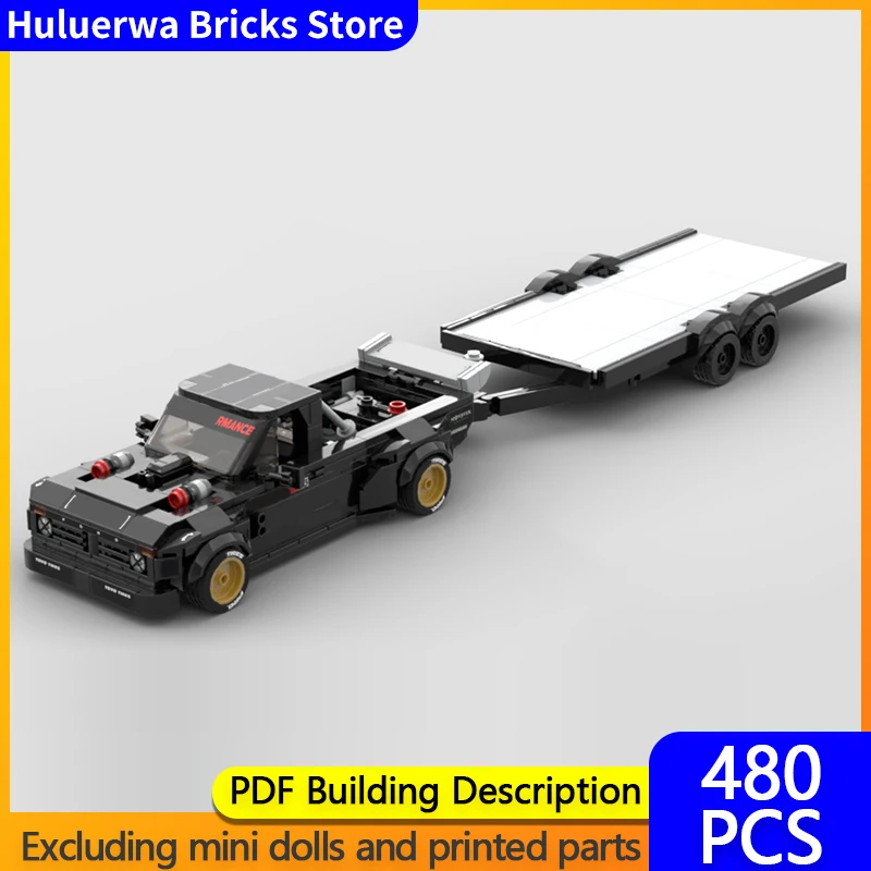 Speed Racing Car Model MOC Building Bricks F150 Hoonitruck+Trailer Modular Technology Gifts Holiday Assemble Children Toys Suit
Speed Racing Car Model MOC Building Bricks F150 Hoonitruck+Trailer Modular Technology Gifts Holiday Assemble Children Toys Suit