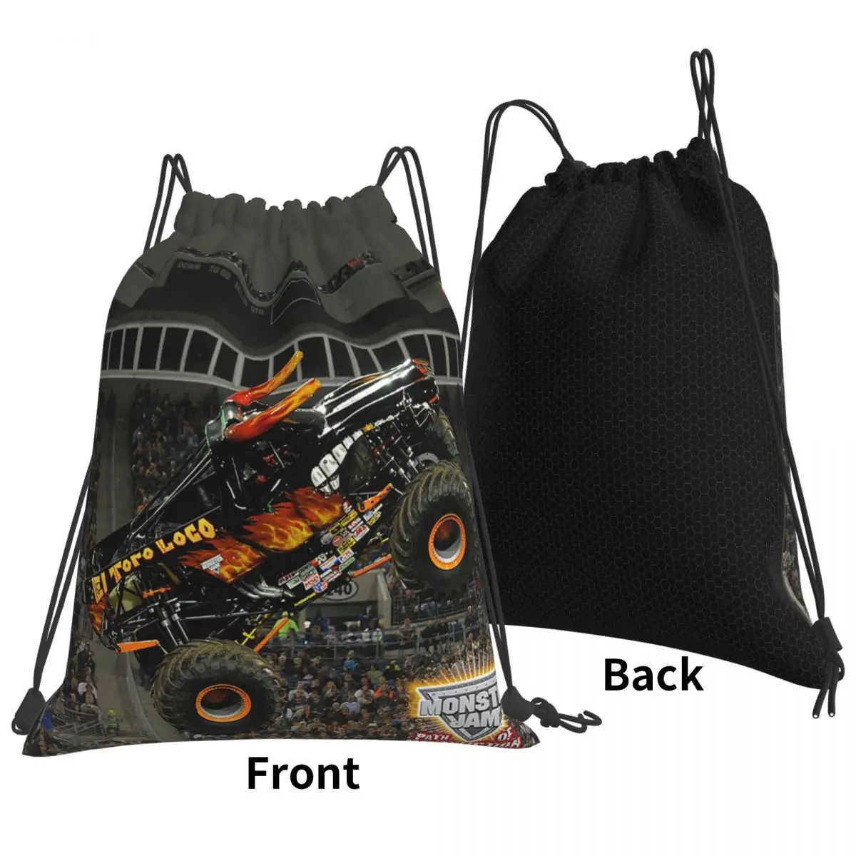 Classic Monster Jam Truck Pattern Backpacks Portable Drawstring Bags Sports Bag Book Bags for Travel Students
Classic Monster Jam Truck Pattern Backpacks Portable Drawstring Bags Sports Bag Book Bags for Travel Students