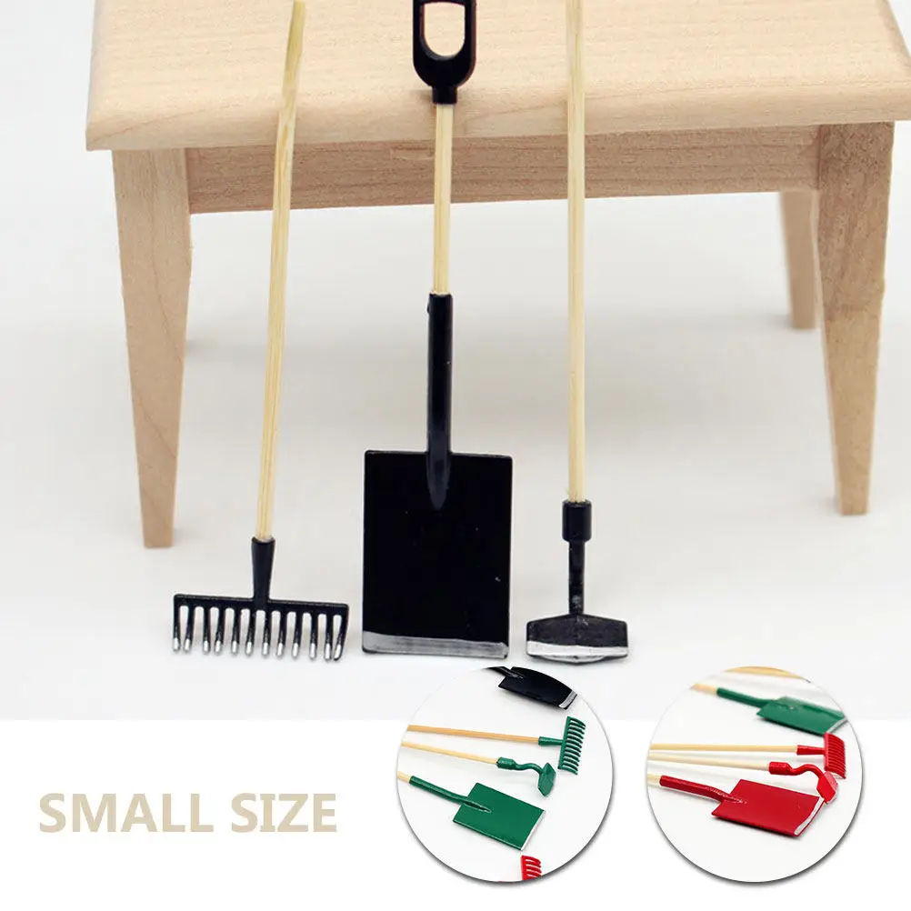 3Sets Mini Farm Tools for Mini House Gardening Decor Miniature Garden Accessories Realistic Small Scale Rake Shovel Set Desktop
3Sets Mini Farm Tools for Mini House Gardening Decor Miniature Garden Accessories Realistic Small Scale Rake Shovel Set Desktop
