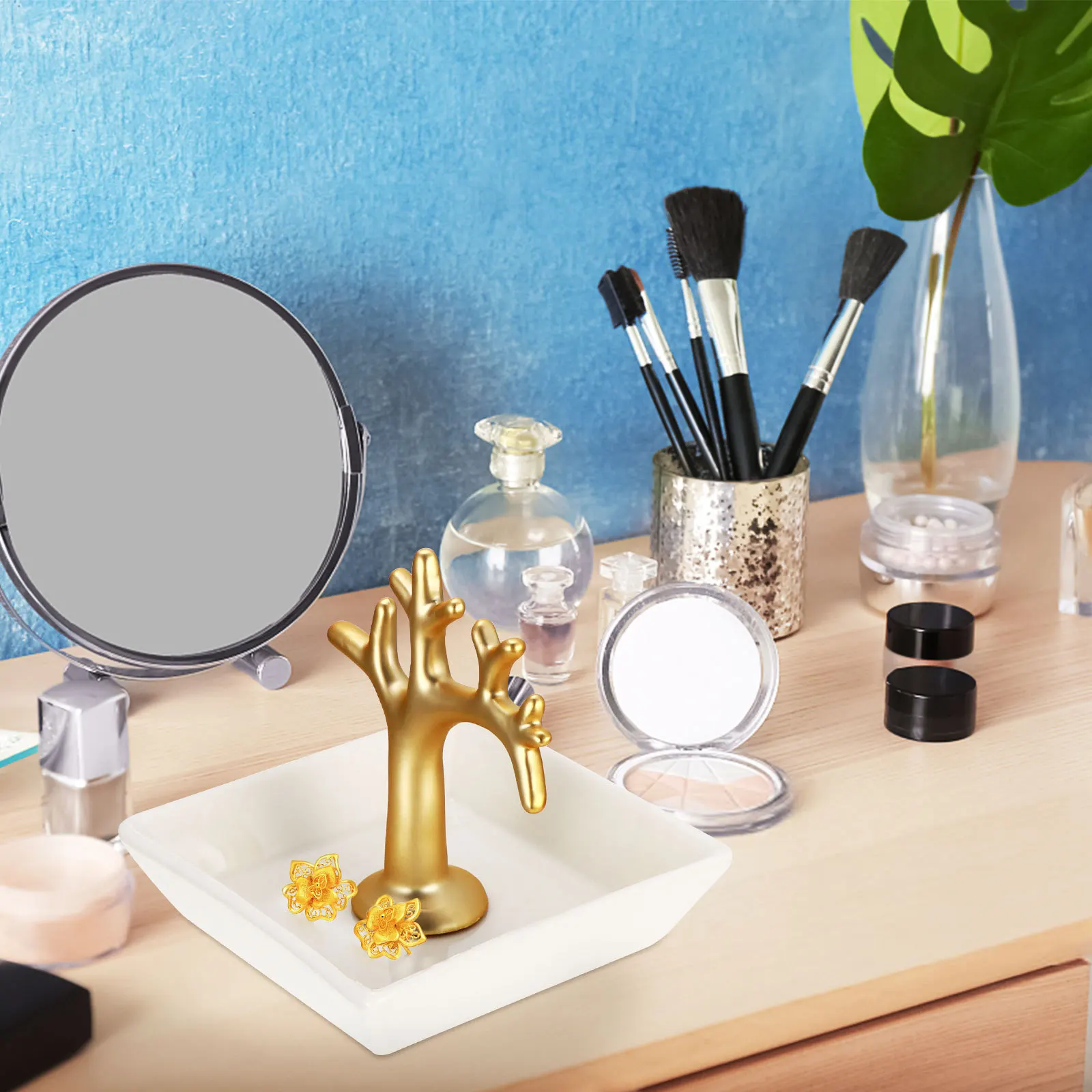 1 шт., ветка дерева, керамическая тарелка для хранения ювелирных изделий, креативный органайзер для колец и сережек, легкий практичный подарок для женщин 
1 шт., ветка дерева, керамическая тарелка для хранения ювелирных изделий, креативный органайзер для колец и сережек, легкий практичный подарок для женщин