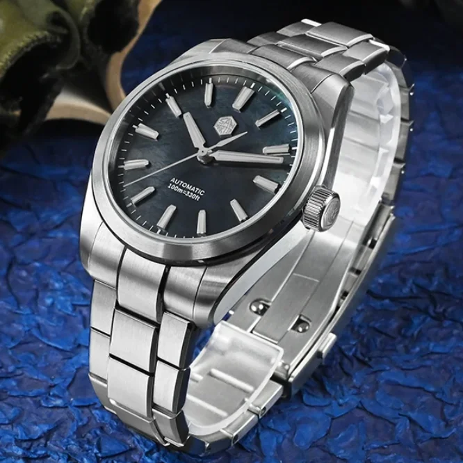 San Martin Men Automatic Watch 39mm Mechanical Wristwatch 10ATM Waterproof BGW-X1 Luminous Sapphire MOP Dial Miyota 90S5
San Martin Men Automatic Watch 39mm Mechanical Wristwatch 10ATM Waterproof BGW-X1 Luminous Sapphire MOP Dial Miyota 90S5