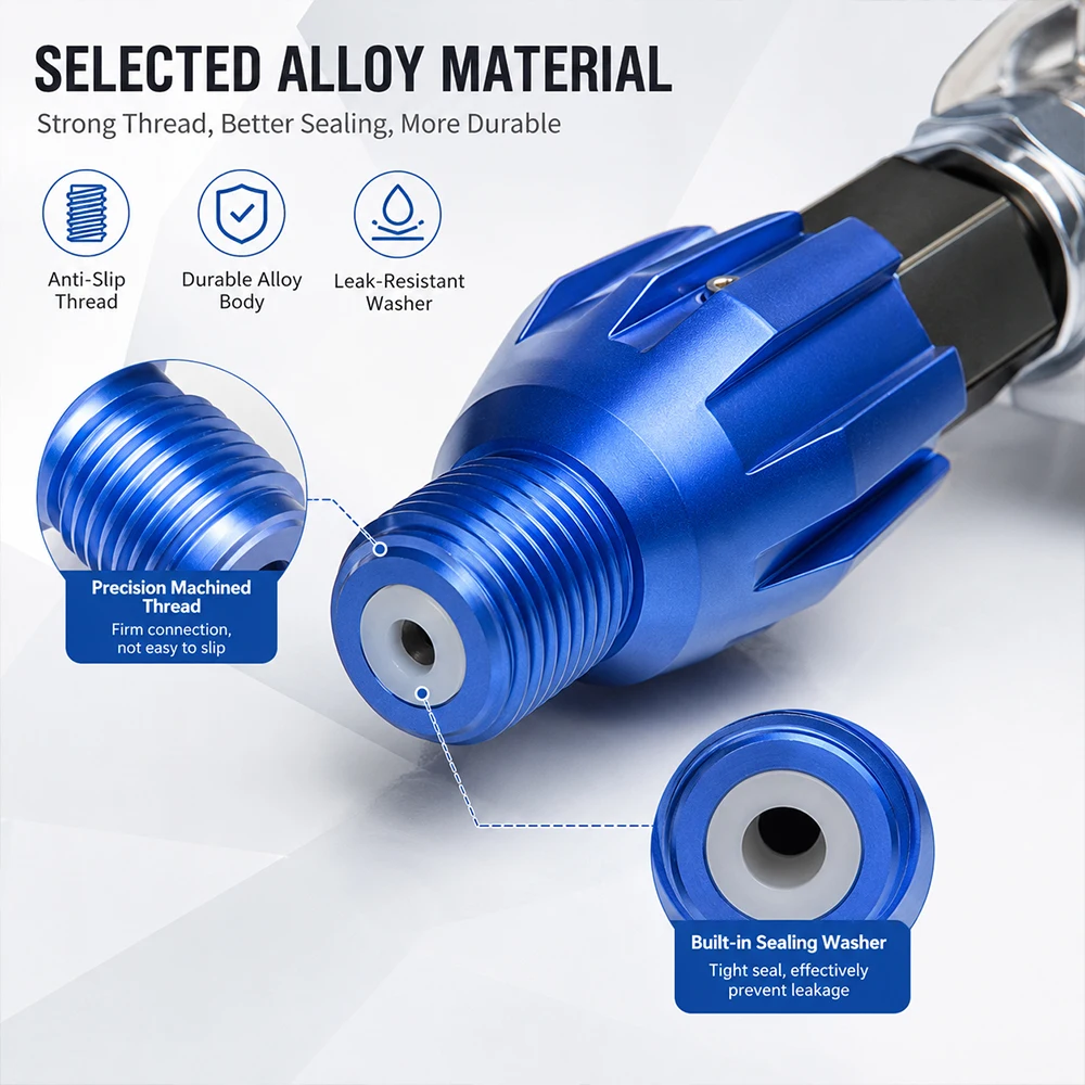 SIHAO 360 Degree Airless Paint Spray Gun Fan Pivot Rotation Universal Adapter Airless Spray Gun Accessory
SIHAO 360 Degree Airless Paint Spray Gun Fan Pivot Rotation Universal Adapter Airless Spray Gun Accessory