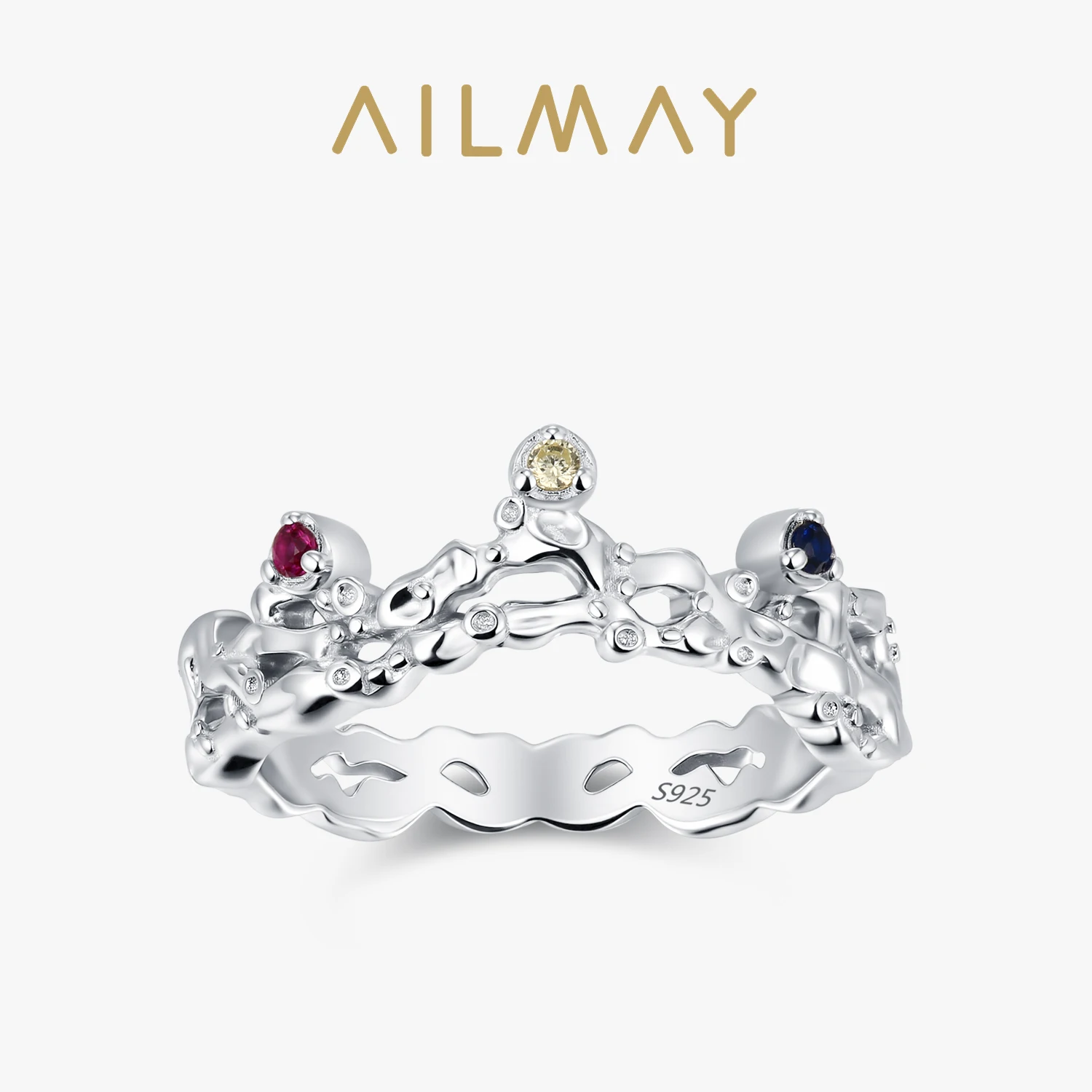 Ailmay 925 Sterling Silver Retro Palace Style Crown Rings With Colored Zircon Suitable for Women To Party,Birthday Jewelry
Ailmay 925 Sterling Silver Retro Palace Style Crown Rings With Colored Zircon Suitable for Women To Party,Birthday Jewelry