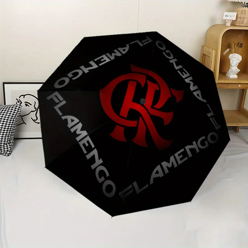 1pc Flamengo Automatic Umbrella - Lightweight & Portable 8-Rib Iron Frame, Durable Canopy, Playful Design with Red & Black Log
1pc Flamengo Automatic Umbrella - Lightweight & Portable 8-Rib Iron Frame, Durable Canopy, Playful Design with Red & Black Log