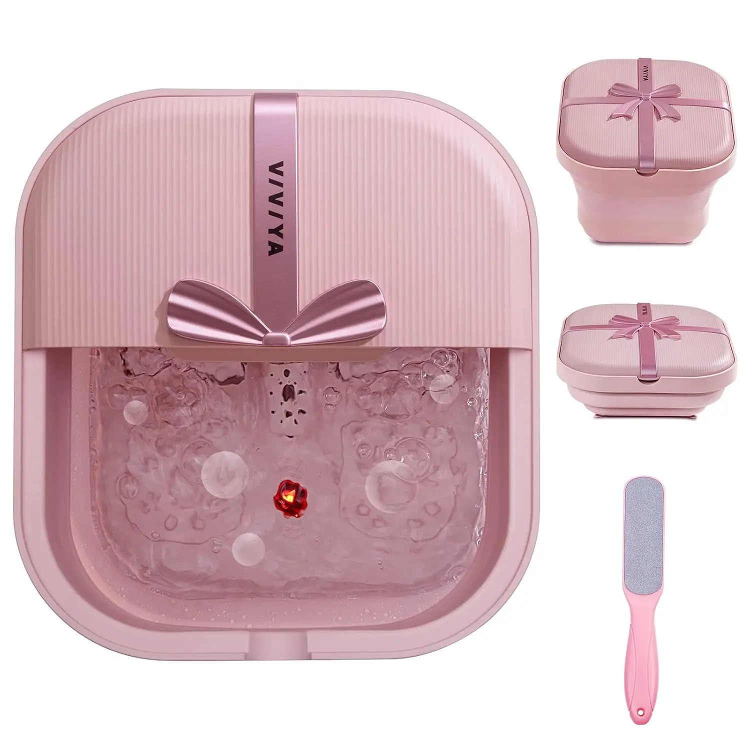 Foldable Foot Spa with Heat, Massage Rollers, Bubbles & LED Light - Home Pedicure Tub
Foldable Foot Spa with Heat, Massage Rollers, Bubbles & LED Light - Home Pedicure Tub