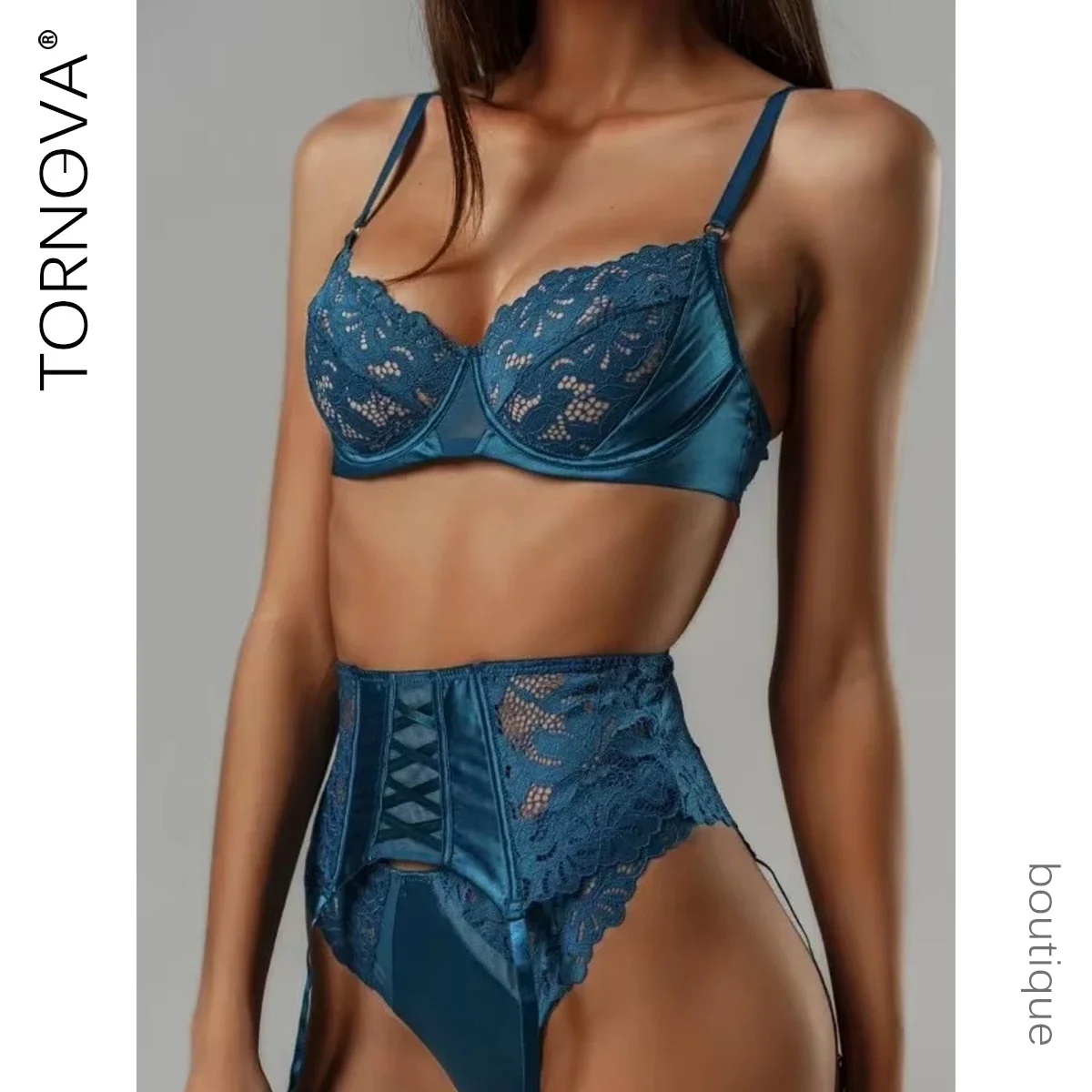 Tornova комплект из трех предметов, сексуальный комплект нижнего белья для женщин, сетчатый прозрачный кружевной тонкий бюстгальтер на бретельках с поясом, сексуальный костюм нижнего белья, новый
Tornova комплект из трех предметов, сексуальный комплект нижнего белья для женщин, сетчатый прозрачный кружевной тонкий бюстгальтер на бретельках с поясом, сексуальный костюм нижнего белья, новый
