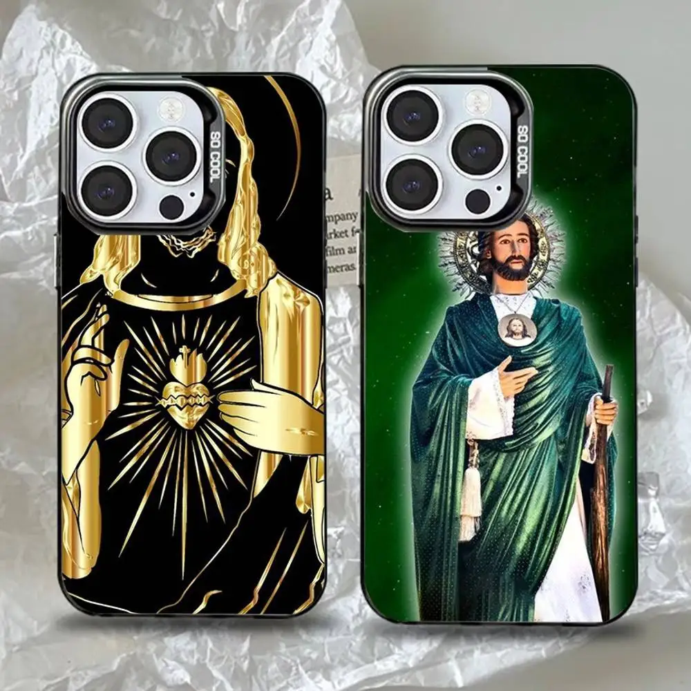 San Judas Tadeo Phone Case For iPhone 16,15,14,13,12,11,Pro,Max,Plus,Mini,XS,SE Anti Fall Black Matte Hard Bumper
San Judas Tadeo Phone Case For iPhone 16,15,14,13,12,11,Pro,Max,Plus,Mini,XS,SE Anti Fall Black Matte Hard Bumper