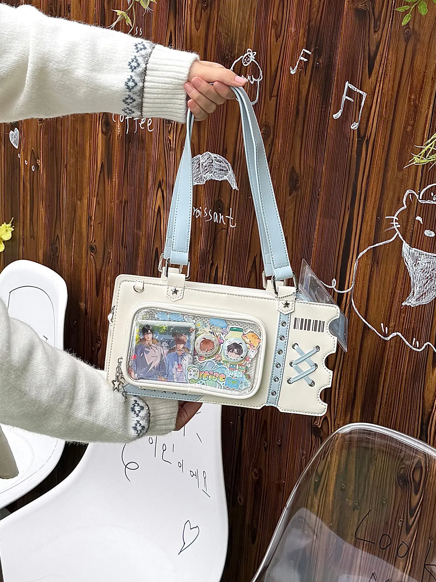 Original Japanese Small Food Pain Bag Daily Transparent Girl Bag Laser Ticket Versatile Animation Festival Daily
Original Japanese Small Food Pain Bag Daily Transparent Girl Bag Laser Ticket Versatile Animation Festival Daily