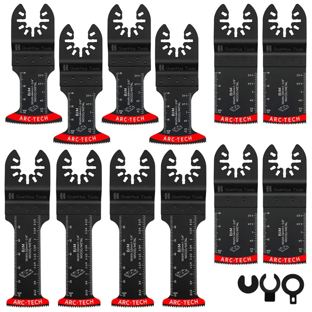 12 шт., осциллирующее пильное полотно с дуговой кромкой, биметаллические лезвия для многофункциональных инструментов, осциллирующее лезвие для чистки реза из дерева и пластика 
12 шт., осциллирующее пильное полотно с дуговой кромкой, биметаллические лезвия для многофункциональных инструментов, осциллирующее лезвие для чистки реза из дерева и пластика