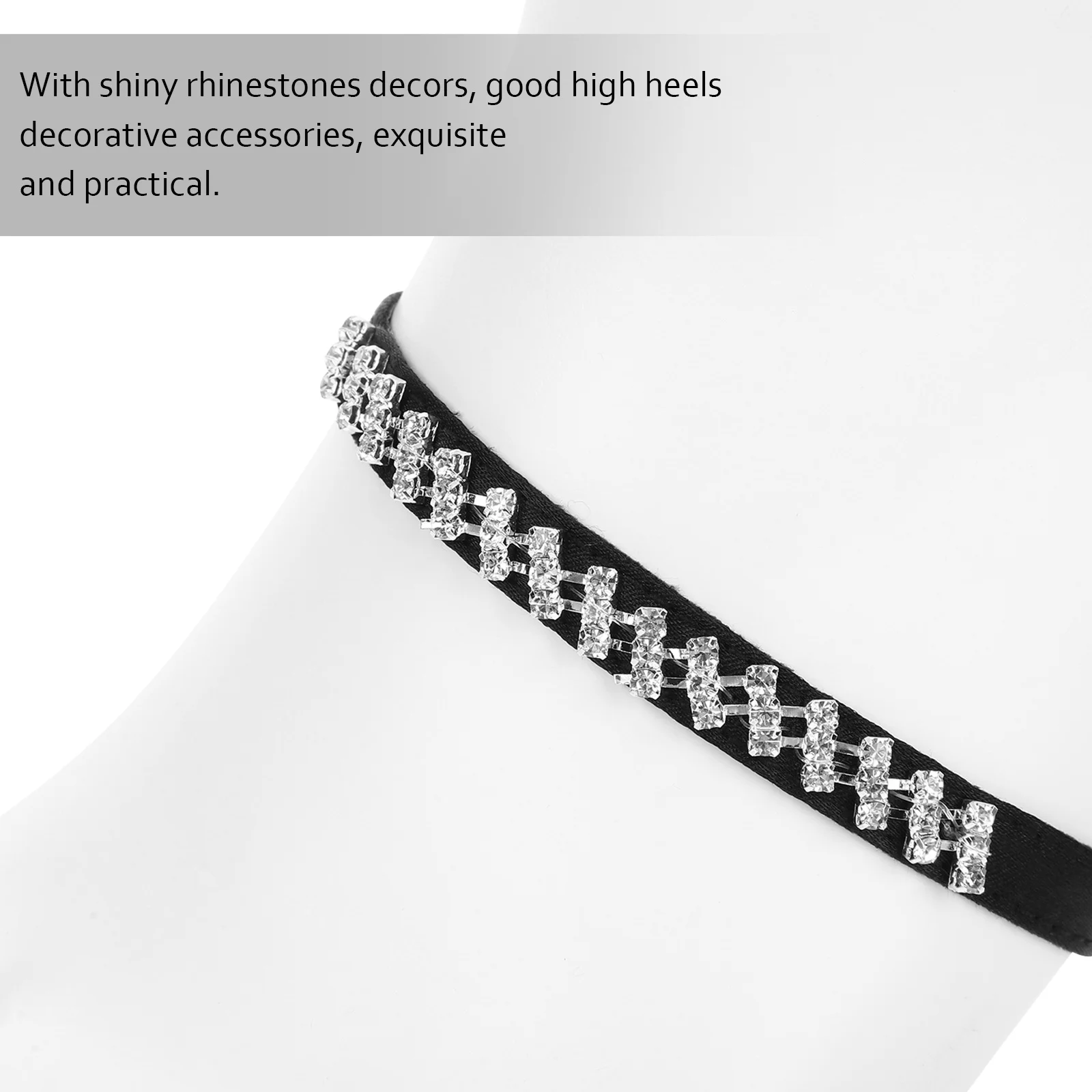 1Pair Anti-Loose High Heel Straps Detachable Elastic Shoe Ankle Straps for Women Sparkling Rhinestones Comfortable Fit Shoes
1Pair Anti-Loose High Heel Straps Detachable Elastic Shoe Ankle Straps for Women Sparkling Rhinestones Comfortable Fit Shoes