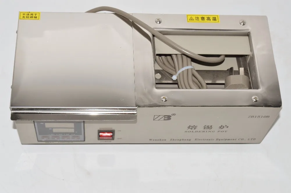 HOT 1pc Solder Pot Digital Display 600W 150* 100* 70mm Soak Soldering Machine Soldering Tin Stove ZB1510B/D
HOT 1pc Solder Pot Digital Display 600W 150* 100* 70mm Soak Soldering Machine Soldering Tin Stove ZB1510B/D