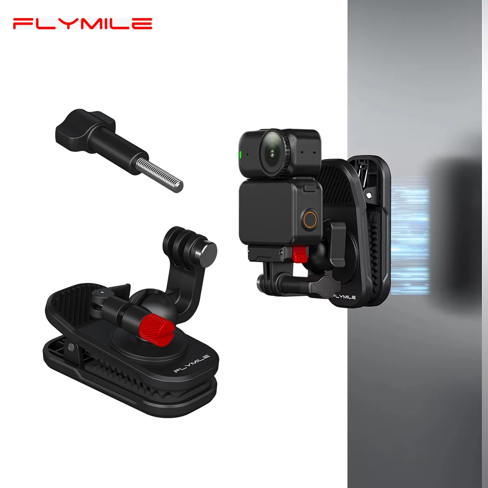 Flymile Magnetic Backpack Clip for DJI Action 5 Pro/OSMO Nano/Pocket 3 Accessories for POV Photography 360° Rotation Holder
Flymile Magnetic Backpack Clip for DJI Action 5 Pro/OSMO Nano/Pocket 3 Accessories for POV Photography 360° Rotation Holder