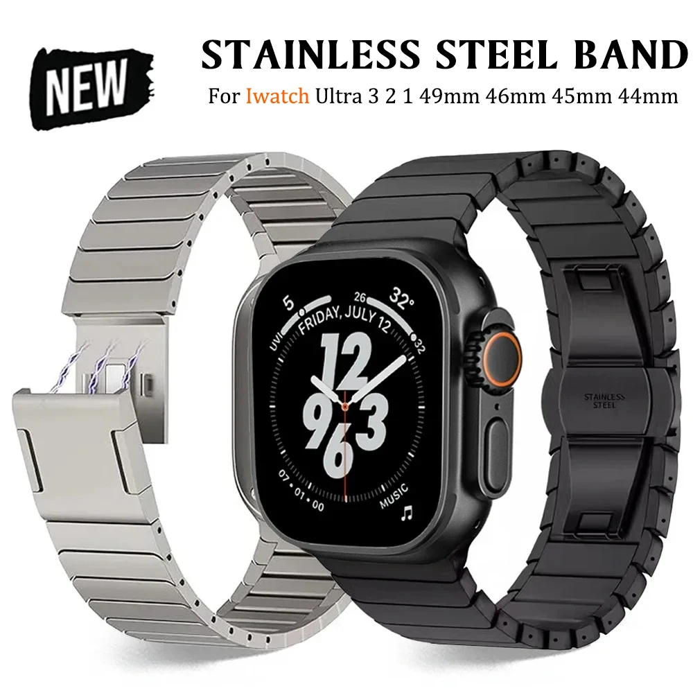 Ремешок из нержавеющей стали для Apple Watch Ultra 3 49 мм, 46 мм, роскошный браслет для Iwatch Series 11, 10, 9, 8, 7, 6, 5, 4, 46 мм, SE 3, 44 мм
Ремешок из нержавеющей стали для Apple Watch Ultra 3 49 мм, 46 мм, роскошный браслет для Iwatch Series 11, 10, 9, 8, 7, 6, 5, 4, 46 мм, SE 3, 44 мм