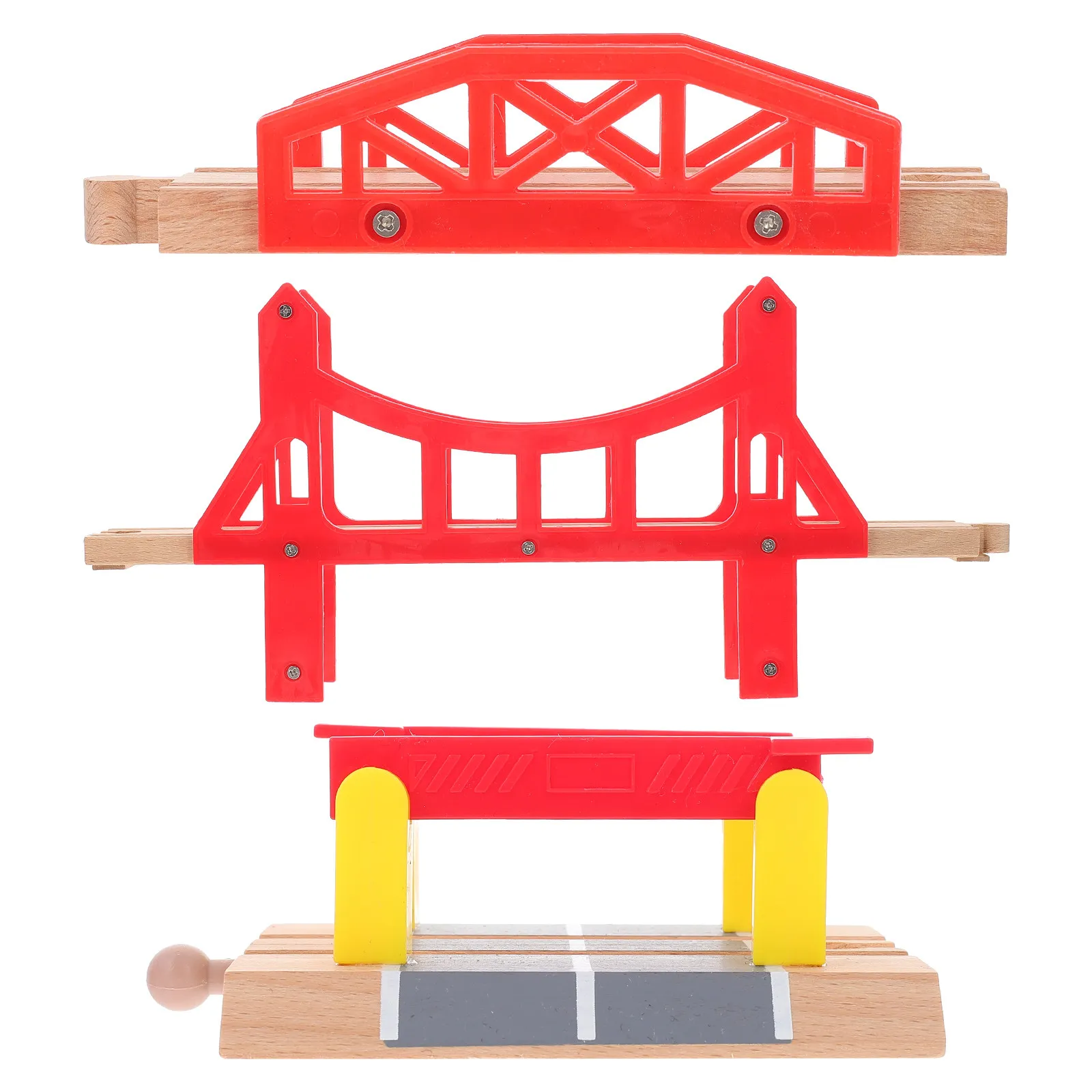 3Pcs Wooden Train Track Bridges Railway Expansion Accessories for Kids Toddlers Hands-on Assembly Play Educational Scene
3Pcs Wooden Train Track Bridges Railway Expansion Accessories for Kids Toddlers Hands-on Assembly Play Educational Scene