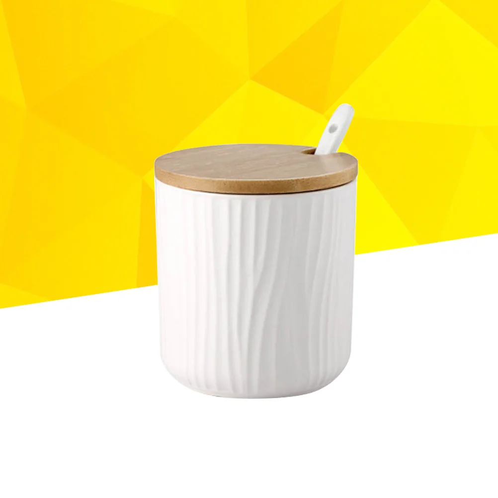 Round Ceramic Spice Jar Sugar Can Food Storage Container Removable Bamboo Lid Spoon Kitchen Seasoning Container Condiment Jar
Round Ceramic Spice Jar Sugar Can Food Storage Container Removable Bamboo Lid Spoon Kitchen Seasoning Container Condiment Jar