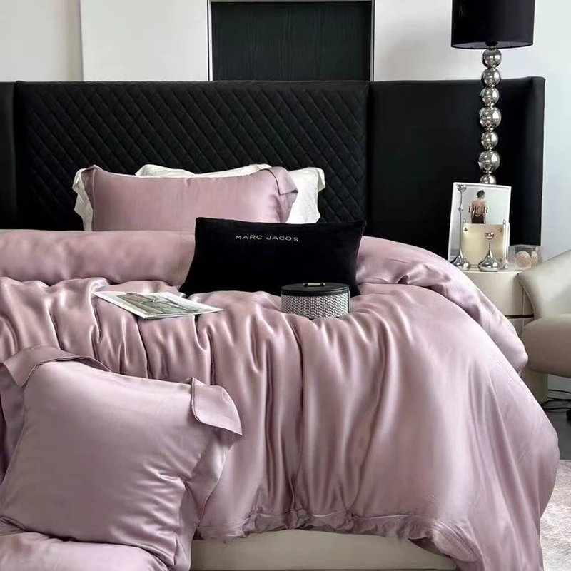 4pcs 100s100% Eucalyptus Lyocell Fibre Bedding Set Queen Size Solid Color Silky Duvet Cover Double Bed Flat Sheet Pillowcase
4pcs 100s100% Eucalyptus Lyocell Fibre Bedding Set Queen Size Solid Color Silky Duvet Cover Double Bed Flat Sheet Pillowcase