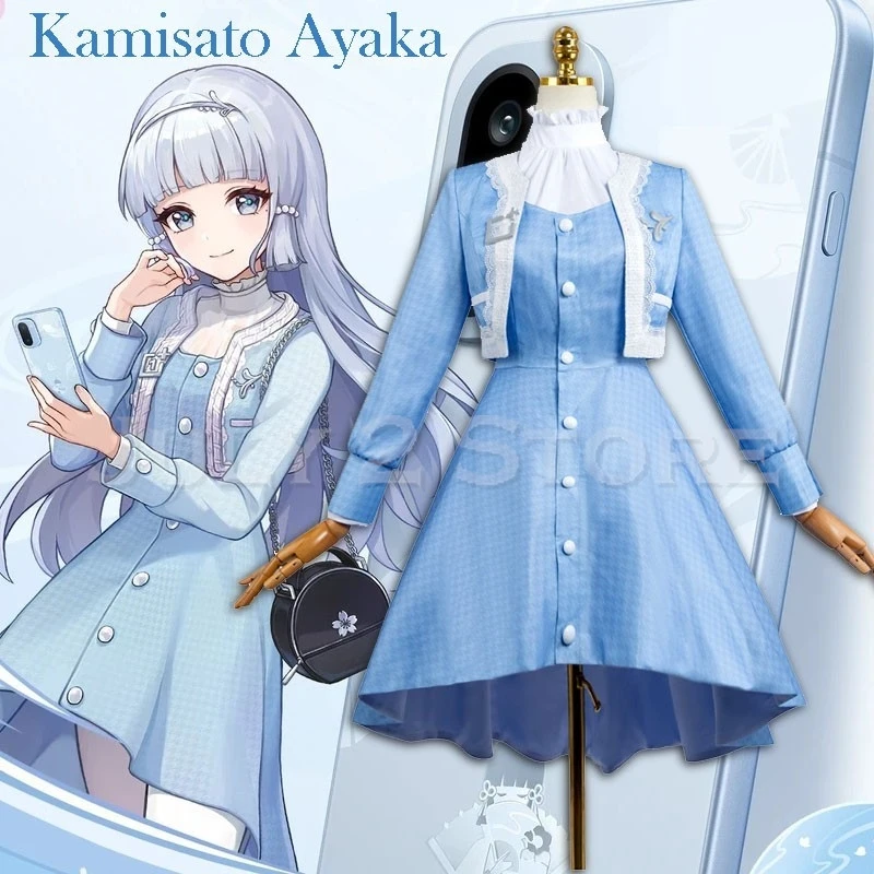 Halloween Adults Kamisato Ayaka Cosplay CostumesDress Genshin Impact X One PLus Blue Outfits Clothing Daily 2026 Carnival disfra
Halloween Adults Kamisato Ayaka Cosplay CostumesDress Genshin Impact X One PLus Blue Outfits Clothing Daily 2026 Carnival disfra