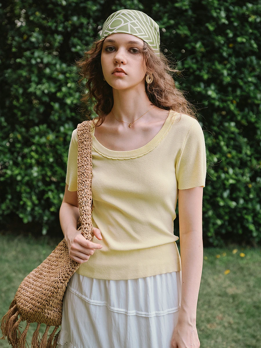 OLrain Women Short Sleeve Knit Pullover French Minimalist Commut Style Jumpers Summer 2025 Fashion Low Crew Neck Tops O57XZ98598
OLrain Women Short Sleeve Knit Pullover French Minimalist Commut Style Jumpers Summer 2025 Fashion Low Crew Neck Tops O57XZ98598