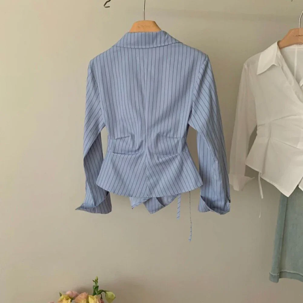 Long Sleeve Top Casual Slim Shirt Casual Outings Casual Style Lapel Neckline Polyester Fabric Slightly Elastic 
Long Sleeve Top Casual Slim Shirt Casual Outings Casual Style Lapel Neckline Polyester Fabric Slightly Elastic