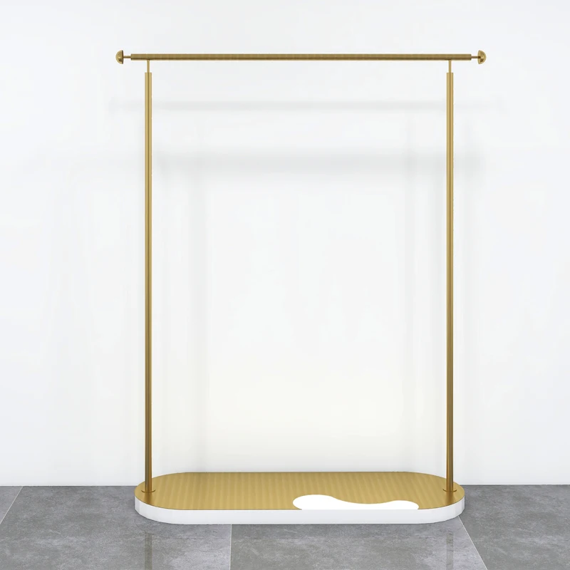 custom,Hot Selling Metal Golden Clothing Display Rack Clothing Store Display Rack Shelves Of Clothes
custom,Hot Selling Metal Golden Clothing Display Rack Clothing Store Display Rack Shelves Of Clothes