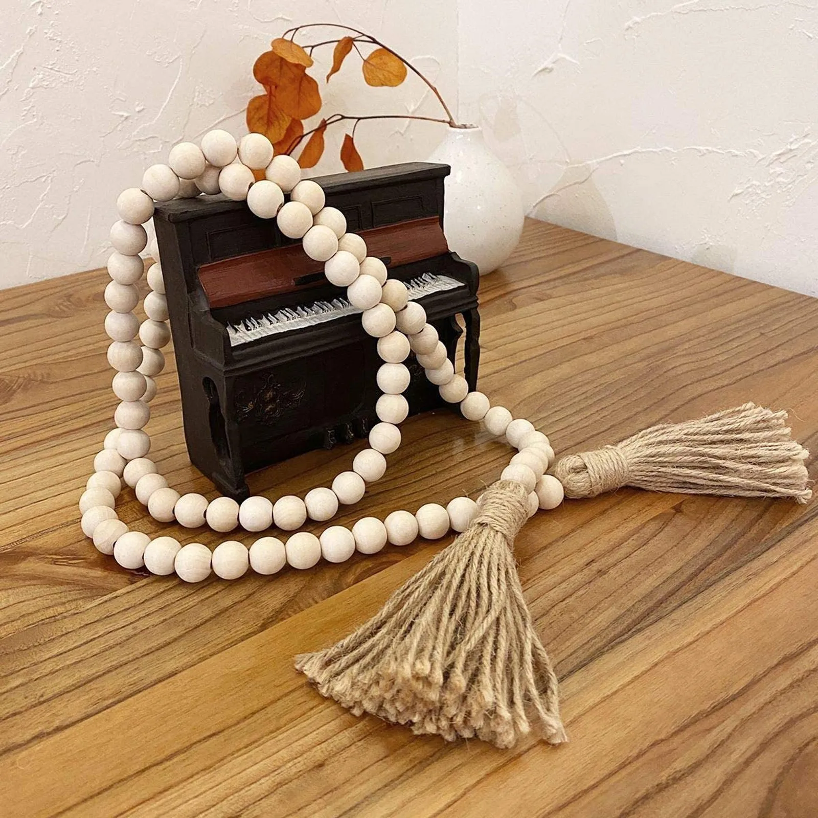 Natural Wood Bead Bohemian Style Tassel Garland Large Wall Hanging Decoration Baby Nursery Room Rustic Wedding Vase Ornament
Natural Wood Bead Bohemian Style Tassel Garland Large Wall Hanging Decoration Baby Nursery Room Rustic Wedding Vase Ornament