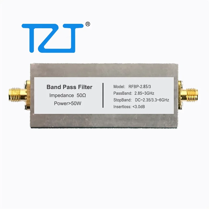 TZT 2.85-3GHz/3.65-3.75GHz/4.9GHz/3.4GH Bandpass Filter BPF with SMA Female Connector 50ohms Impedance High Quality RF Accessory
TZT 2.85-3GHz/3.65-3.75GHz/4.9GHz/3.4GH Bandpass Filter BPF with SMA Female Connector 50ohms Impedance High Quality RF Accessory
