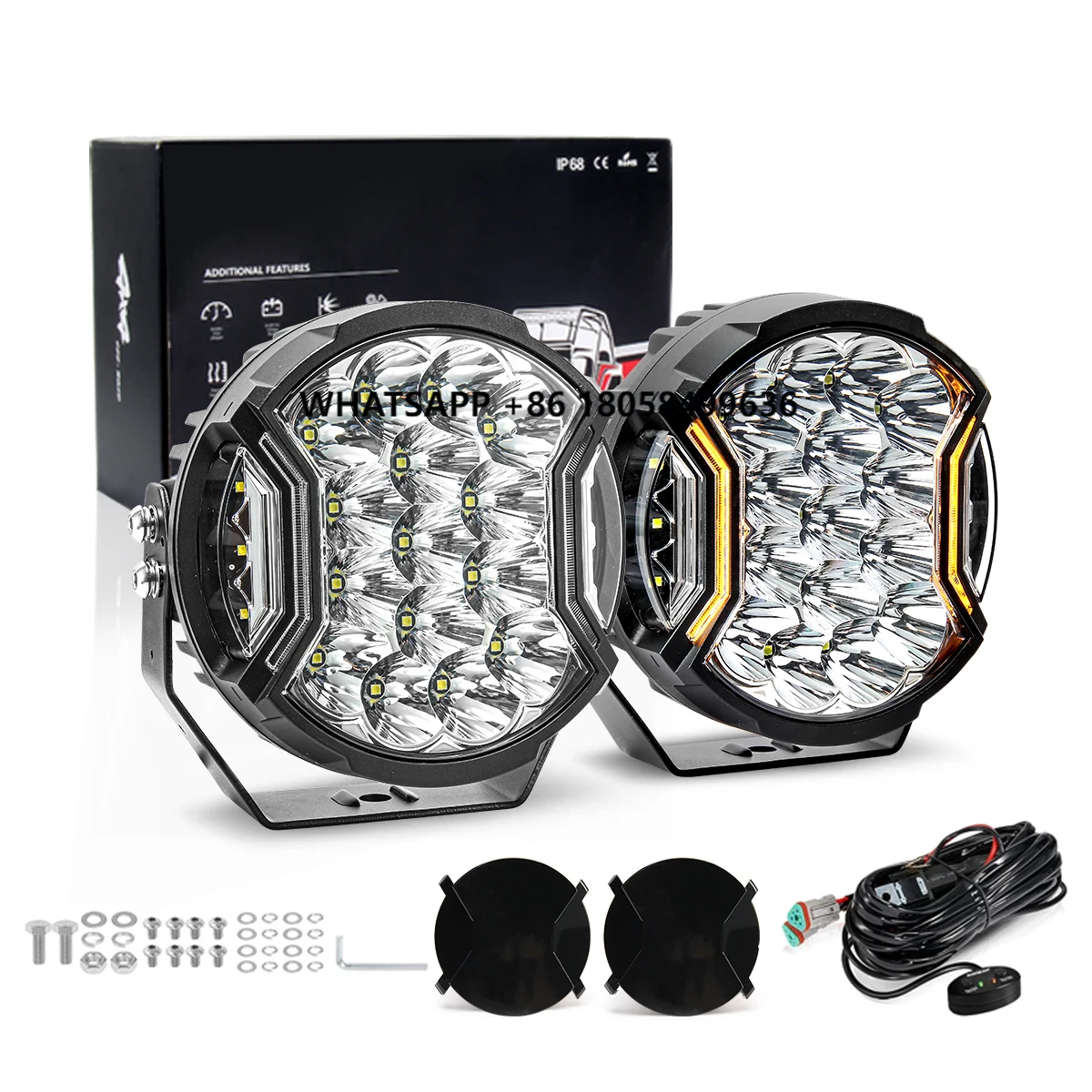 7 Inch SUV Off Road Universal LED Car Headlights Spot Light 7'' Round LED Car Work Driving Light With Side Light
7 Inch SUV Off Road Universal LED Car Headlights Spot Light 7'' Round LED Car Work Driving Light With Side Light