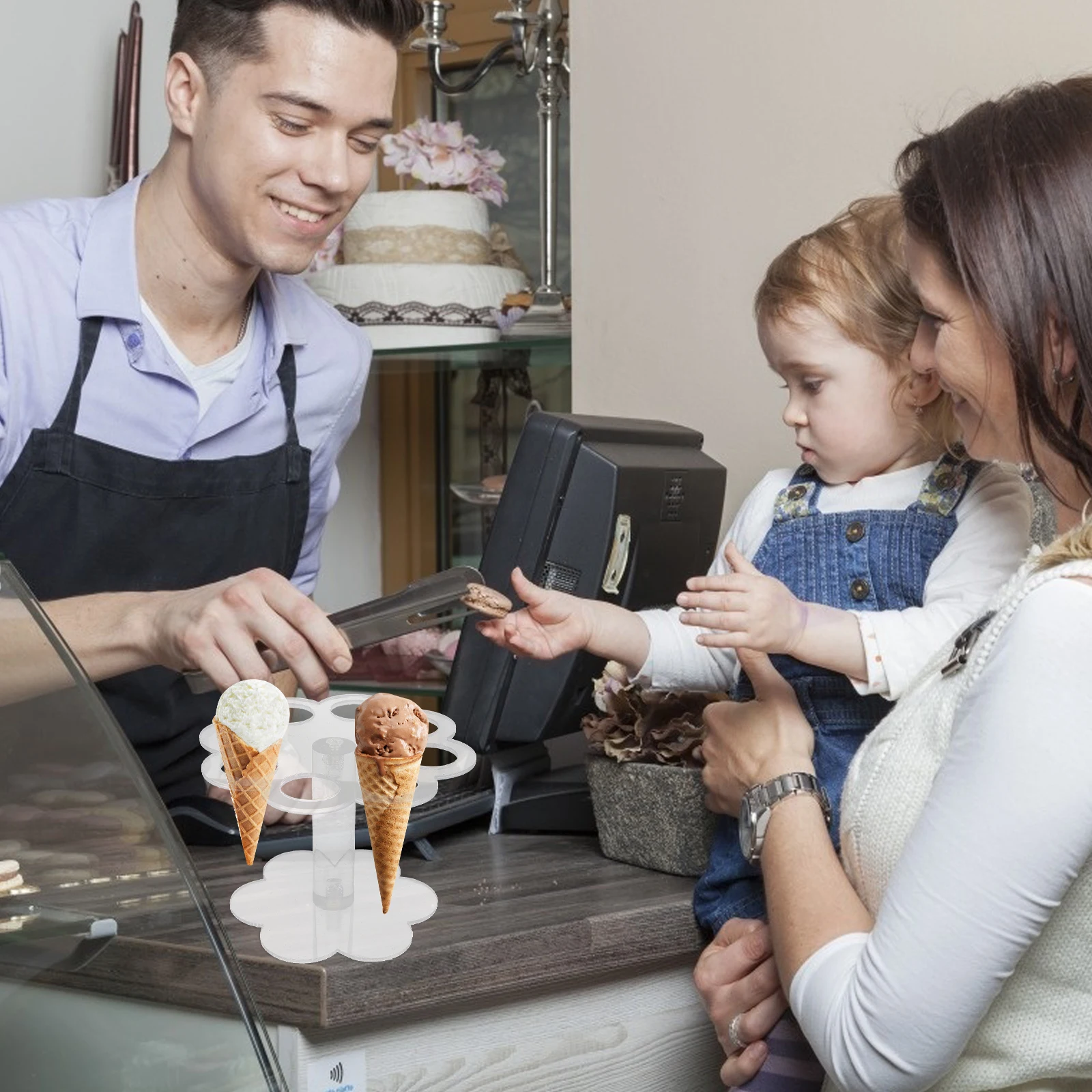 Ipetboom Acrylic Ice Cream Stand Holder Cone Display Prop for Party Dessert Table Decor Perspex Cream Cone Support
Ipetboom Acrylic Ice Cream Stand Holder Cone Display Prop for Party Dessert Table Decor Perspex Cream Cone Support