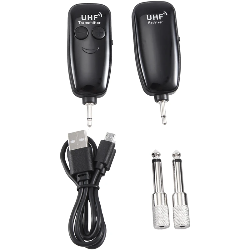 UHF Wireless System USB Rechargeable Wireless Guitar Pickup Audio Transmitter Receiver For Electric Guitar Bass Violin
UHF Wireless System USB Rechargeable Wireless Guitar Pickup Audio Transmitter Receiver For Electric Guitar Bass Violin
