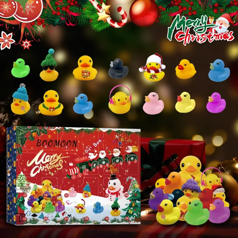 24 Days of Christmas Advent Calendar Countdown Calendar with Rubber Duck Toys Christmas Countdown Toys for Kids Friends
24 Days of Christmas Advent Calendar Countdown Calendar with Rubber Duck Toys Christmas Countdown Toys for Kids Friends