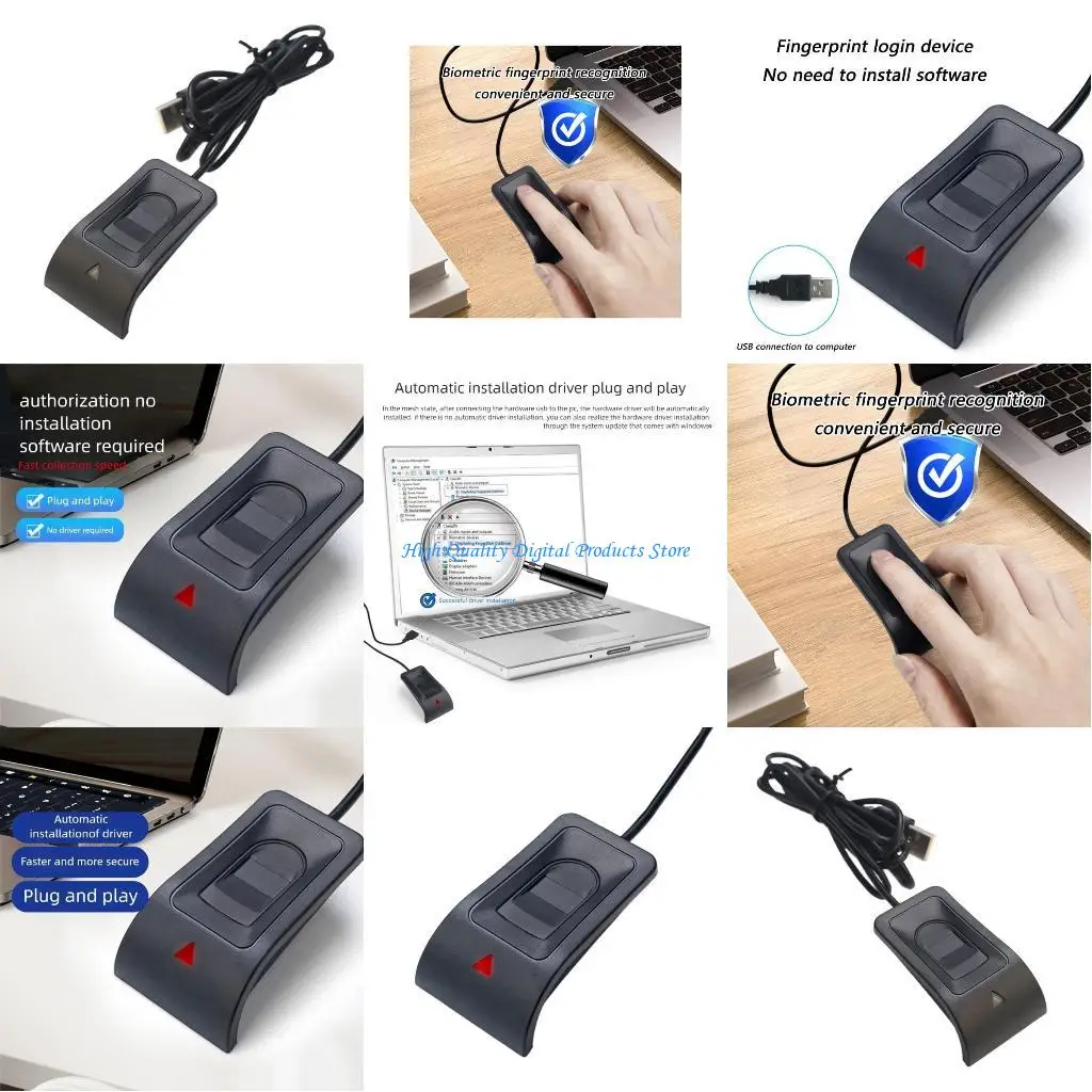 U2JE Biometric USB Login Device Capacitive Scanner For Wins 10 11 12 No Driver Required
U2JE Biometric USB Login Device Capacitive Scanner For Wins 10 11 12 No Driver Required