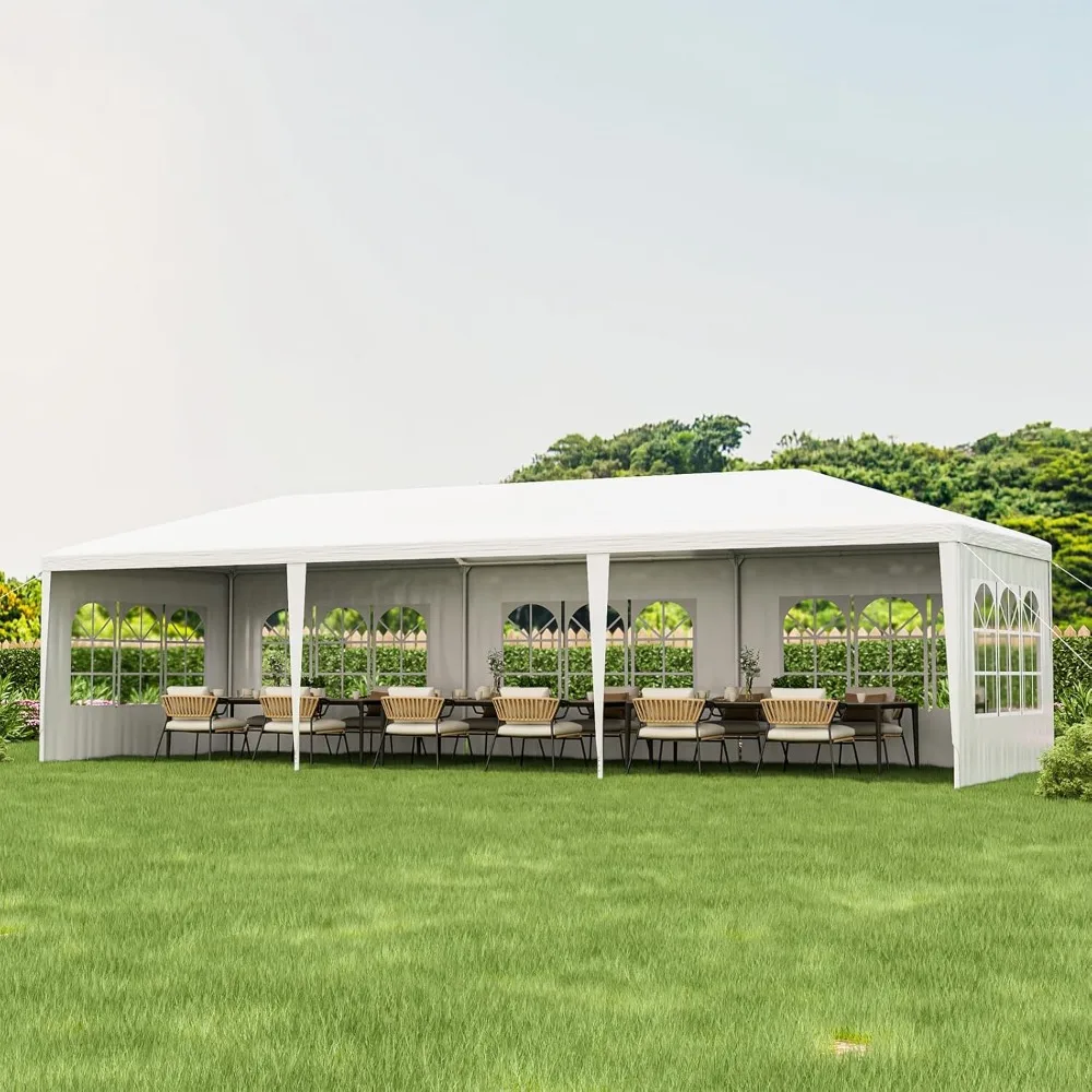 Heavy Duty Party Tent - 10x30 Ft White Event Tent with 6 Sidewalls & 2 Zippered Doors, Ideal for Outdoor Weddings, Parties & Ba
Heavy Duty Party Tent - 10x30 Ft White Event Tent with 6 Sidewalls & 2 Zippered Doors, Ideal for Outdoor Weddings, Parties & Ba