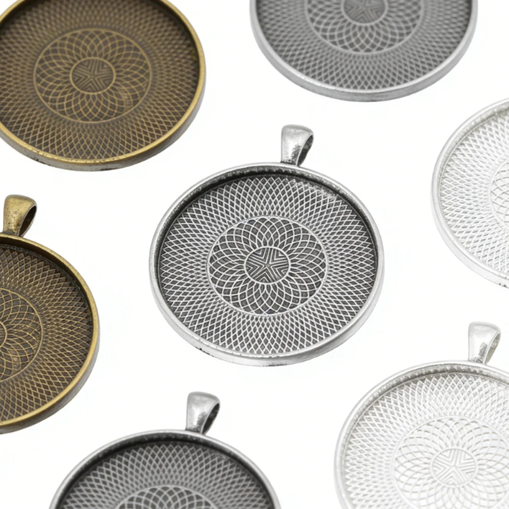 10pcs 35mm Inner Size Fashion Round Pendant Setting Cabochon Cameo Base Tray Bezel Blank DIY Necklace Jewelry Making Accessories
10pcs 35mm Inner Size Fashion Round Pendant Setting Cabochon Cameo Base Tray Bezel Blank DIY Necklace Jewelry Making Accessories