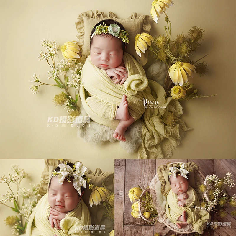 Spring Blossoms Theme Newborn Photography Props Set, Soft Swaddle Wrap + HeadFlower, 0-1 Month Baby Boys Girls Photoshoot Outfit
Spring Blossoms Theme Newborn Photography Props Set, Soft Swaddle Wrap + HeadFlower, 0-1 Month Baby Boys Girls Photoshoot Outfit