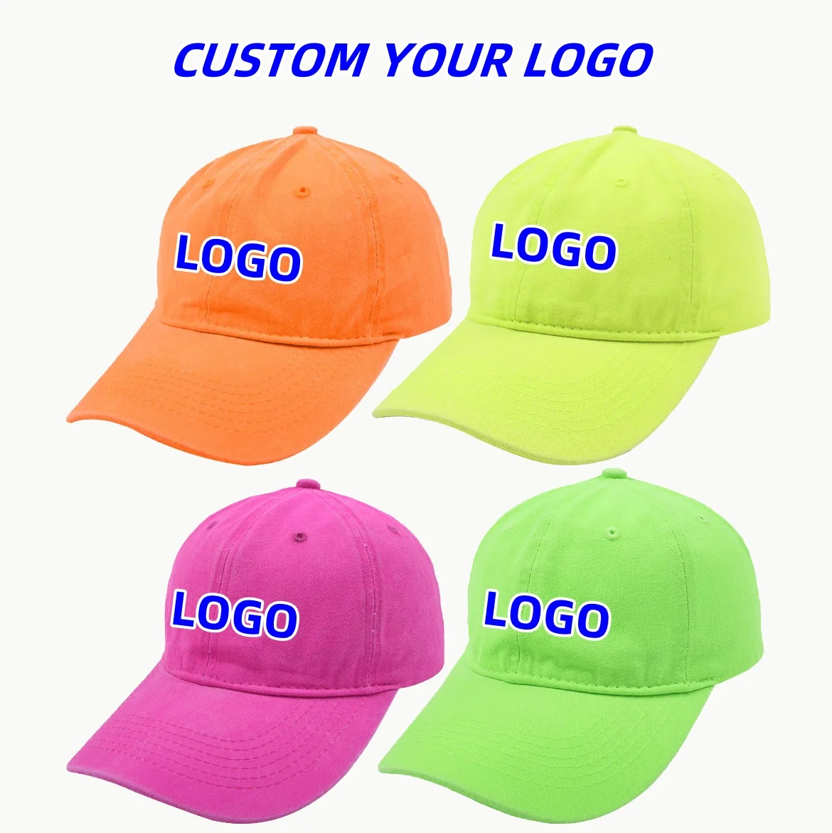Unisex Fluorescent Solid Color Baseball Caps Fashion Street Style Personality Bright Color Sports Curved Brim Visor Cap Custom
Unisex Fluorescent Solid Color Baseball Caps Fashion Street Style Personality Bright Color Sports Curved Brim Visor Cap Custom