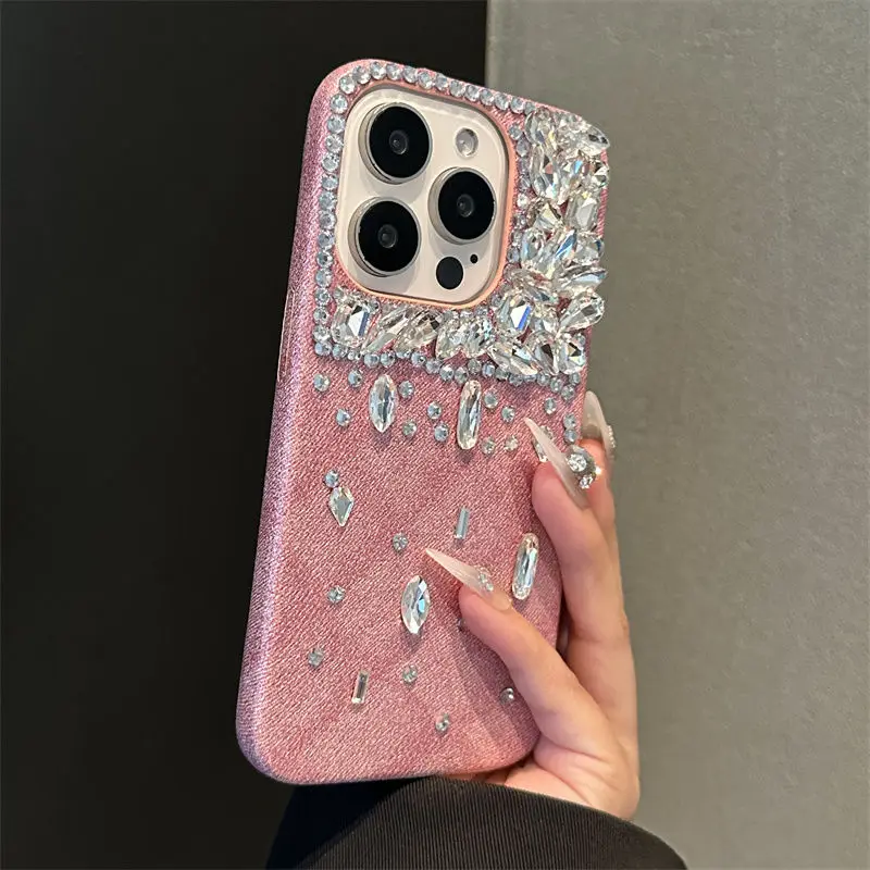 Pink Denim Glitter Multi-diamond Mobile Phone Case for iPhone15promax New 14 Drop-resistant Protective Case
Pink Denim Glitter Multi-diamond Mobile Phone Case for iPhone15promax New 14 Drop-resistant Protective Case