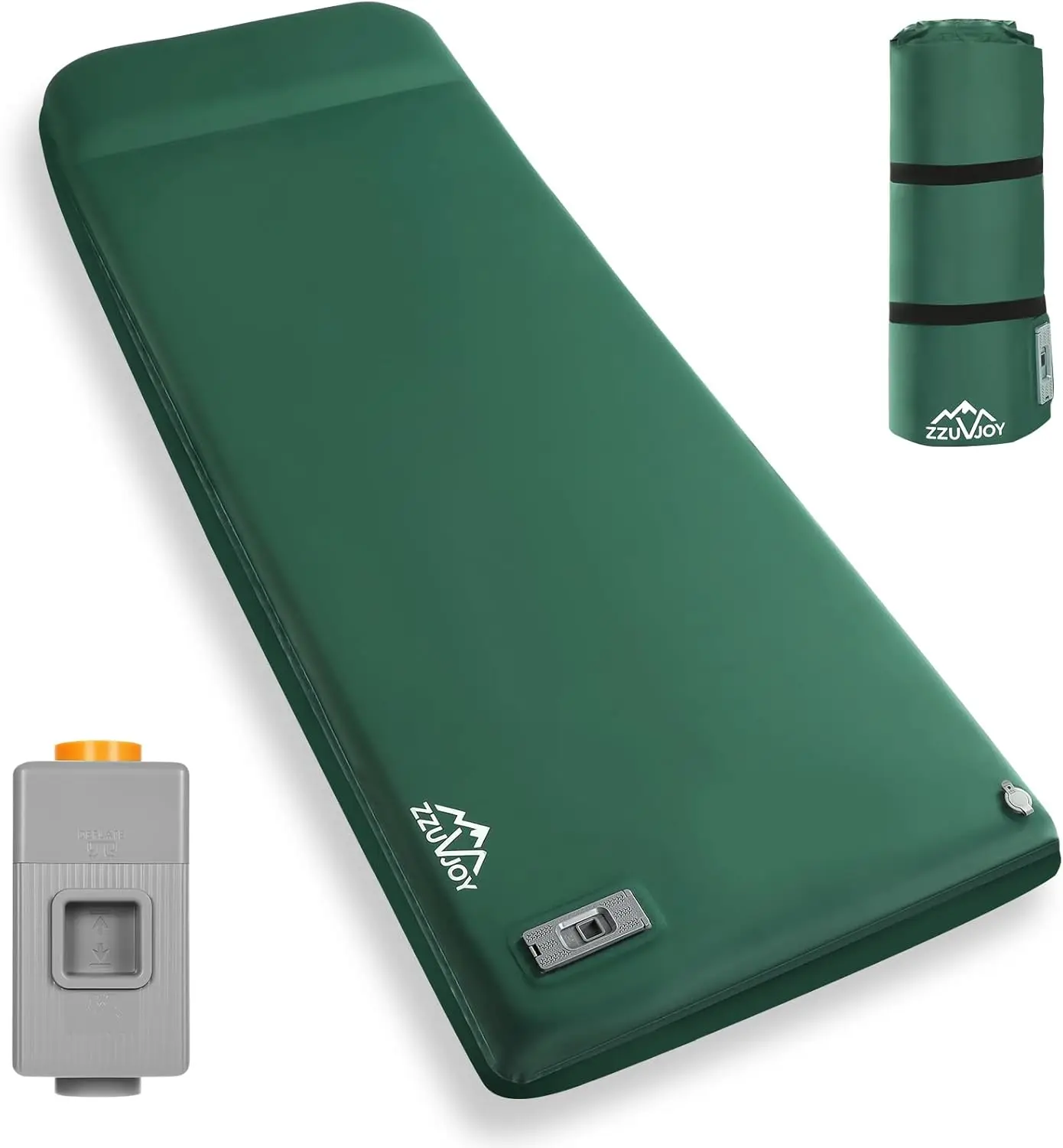 Memory Sleeping Pad with Electric Pump, 3.15" Ultra-Thick Foam Camping Mat, 9.5 R-Value Insulated Self Inflating Pad with Pillow
Memory Sleeping Pad with Electric Pump, 3.15" Ultra-Thick Foam Camping Mat, 9.5 R-Value Insulated Self Inflating Pad with Pillow