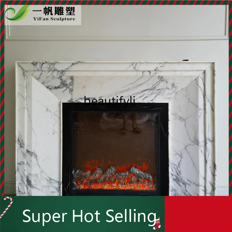 D071 Marble fireplace French natural white, modern American simple stone fireplace decorative cabinet
D071 Marble fireplace French natural white, modern American simple stone fireplace decorative cabinet