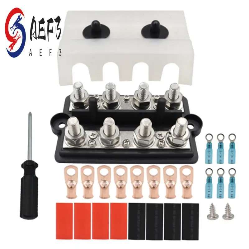 AEF3-M8 Busbar Box Board Double Row 4-Terminal Circuit Current Busbar Cable Box Power Box Parts For RV Yacht Car
AEF3-M8 Busbar Box Board Double Row 4-Terminal Circuit Current Busbar Cable Box Power Box Parts For RV Yacht Car
