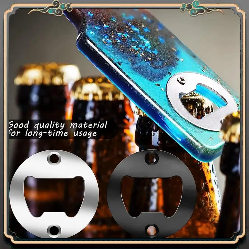 1 Set Bottle Opener Inserts Kits Round DIY Bottle Opener Hardware Kit Bottle Opener Hardware Black+Silver
1 Set Bottle Opener Inserts Kits Round DIY Bottle Opener Hardware Kit Bottle Opener Hardware Black+Silver