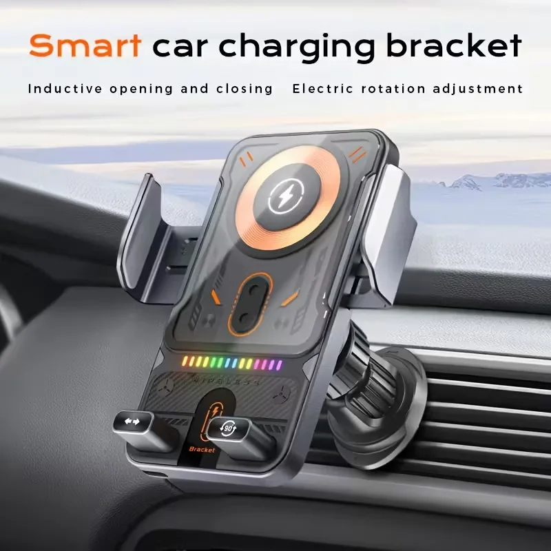 Smart Car Phone Mount, Sensor-Activated Opening and Closing, Rotatable Adjustment, Vent Mount
Smart Car Phone Mount, Sensor-Activated Opening and Closing, Rotatable Adjustment, Vent Mount