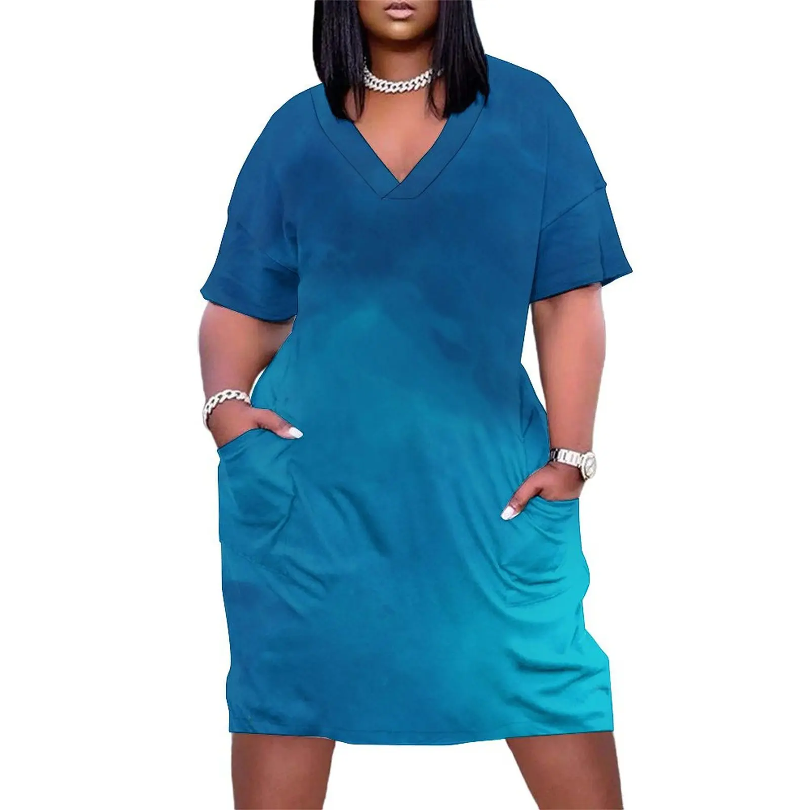 Colorful blue ocean view Loose Pocket Dress prom clothes women dresses ladies dresses for women 2025
Colorful blue ocean view Loose Pocket Dress prom clothes women dresses ladies dresses for women 2025