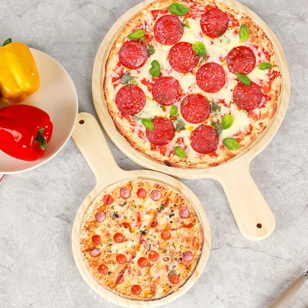 Wooden Pizza board Round with Hand Pizza Pan Baking Tray Pizza Stone Cutting Board Platter Pizza Bamboo Cake Bakeware(12 Inch,
Wooden Pizza board Round with Hand Pizza Pan Baking Tray Pizza Stone Cutting Board Platter Pizza Bamboo Cake Bakeware(12 Inch,