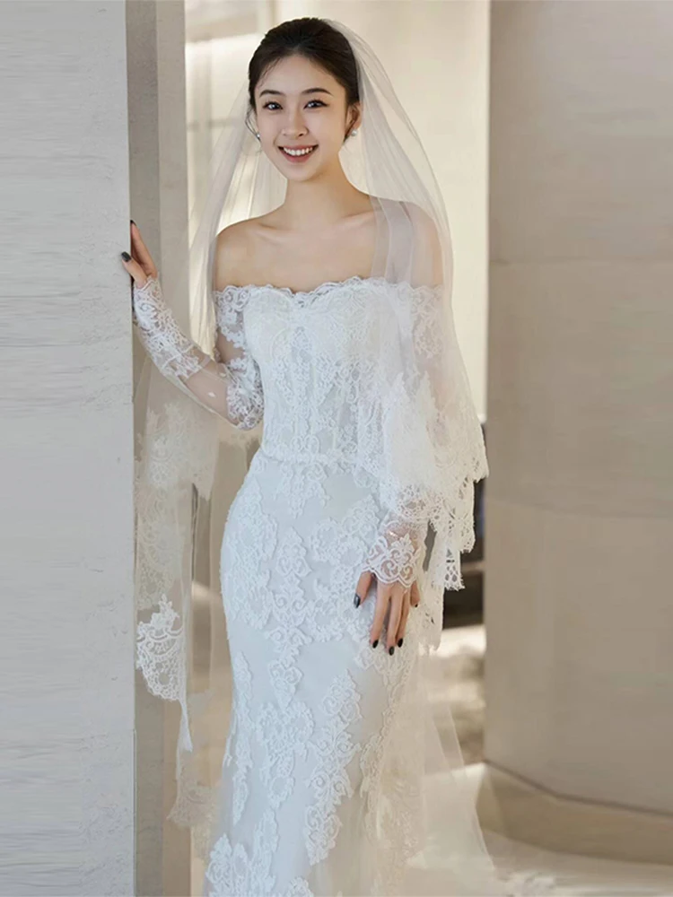Lace Long Sve Slim Fit Fi Tail One oulder Wedding Dr Korean Sle Forest System Super Fairy Travel Photoaphy Gown...
Lace Long Sve Slim Fit Fi Tail One oulder Wedding Dr Korean Sle Forest System Super Fairy Travel Photoaphy Gown...