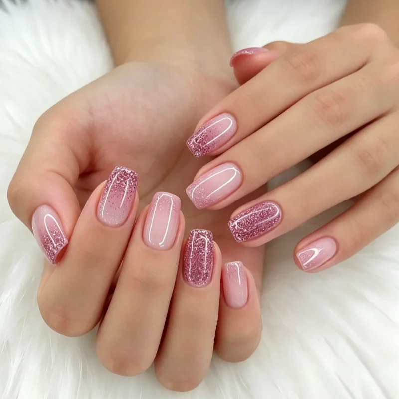 24Pcs Medium Short Square False Nails Glittering Nail Art White Wearable Fake Nail Silver French Full Cover Press on Nail Tips
24Pcs Medium Short Square False Nails Glittering Nail Art White Wearable Fake Nail Silver French Full Cover Press on Nail Tips