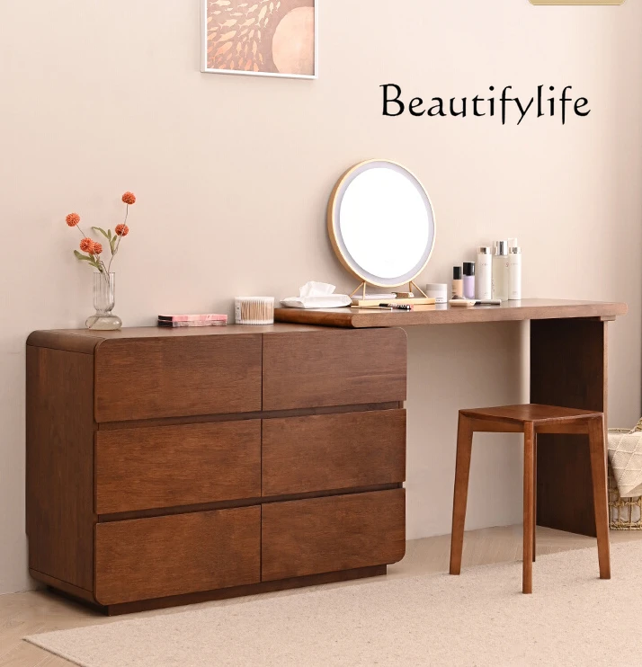 Nordic Ancient Style Solid Wood Dresser Chest of Drawers Integrated Makeup Table
Nordic Ancient Style Solid Wood Dresser Chest of Drawers Integrated Makeup Table