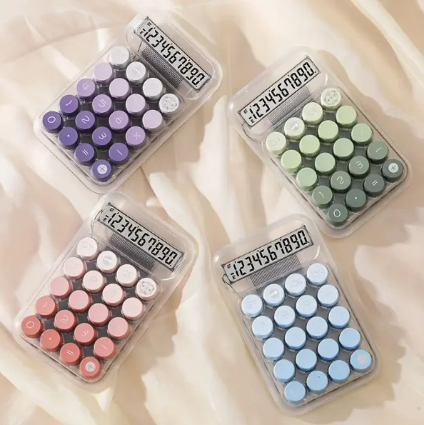 Прозрачный желейный калькулятор | 10-значный + градиент, небольшой свежий стиль, милый внешний вид
Прозрачный желейный калькулятор | 10-значный + градиент, небольшой свежий стиль, милый внешний вид