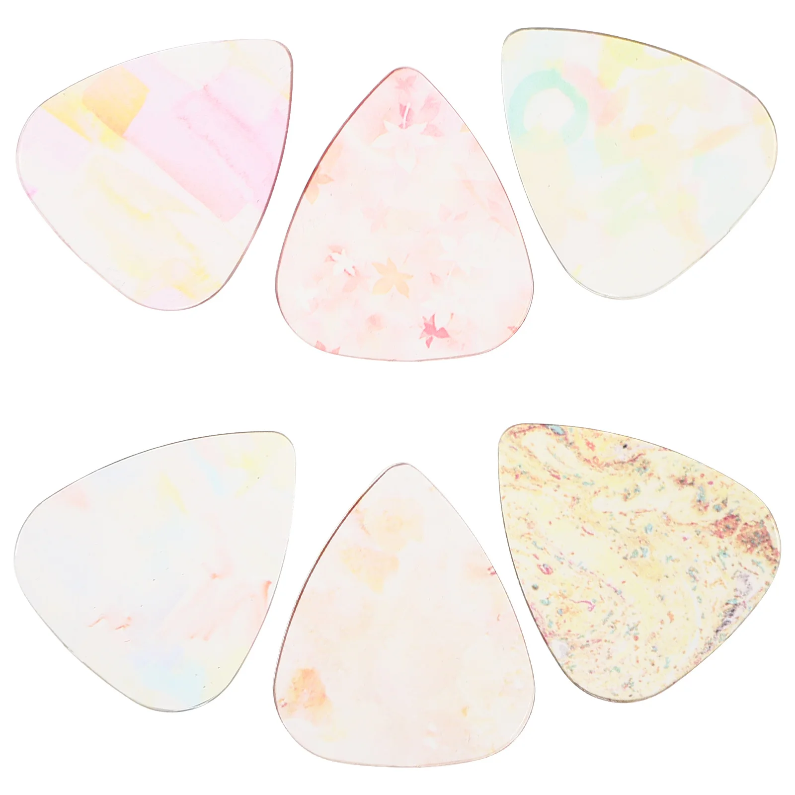 6Pcs Guitar Picks Cool Color Patterns Safe Material Durable Not Easy to Break Suitable for Electric Acoustic and Bass Guitars
6Pcs Guitar Picks Cool Color Patterns Safe Material Durable Not Easy to Break Suitable for Electric Acoustic and Bass Guitars