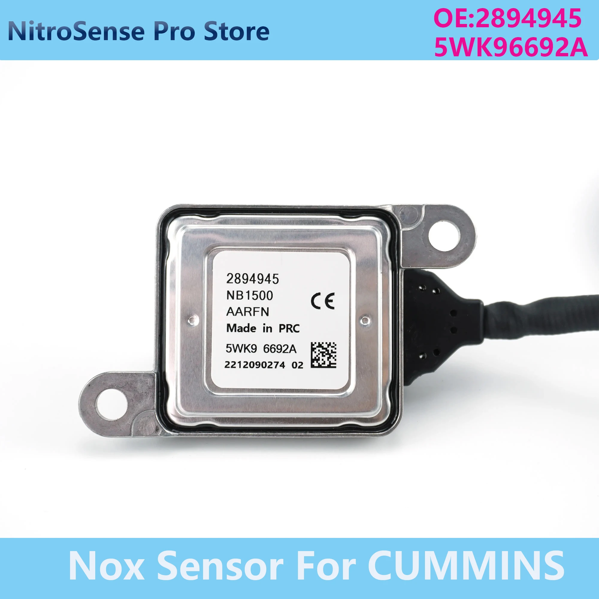 2894945 5WK96692A 5WK9 6692A Nitrogen Oxide Sensor NOX Sensor For Cummins ISB 6.7L 2010 2011 2012
2894945 5WK96692A 5WK9 6692A Nitrogen Oxide Sensor NOX Sensor For Cummins ISB 6.7L 2010 2011 2012